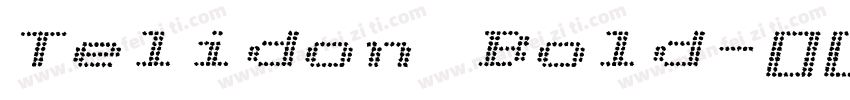Telidon Bold字体转换